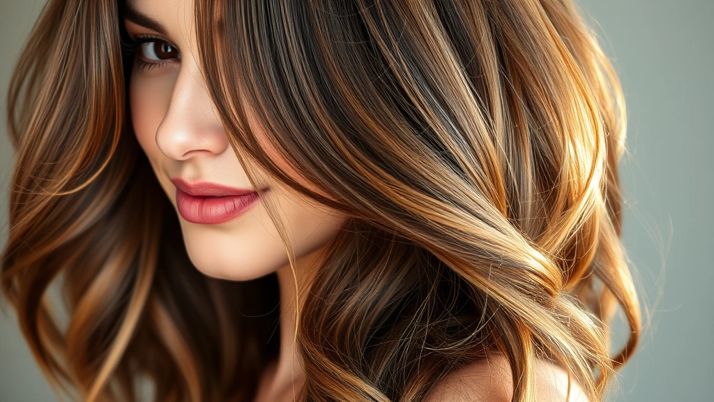 Woman with visibly thicker, healthier hair showing shine and volume, natural lighting highlighting hair texture, confident expression, close-up shoulder shot, no visible products or text