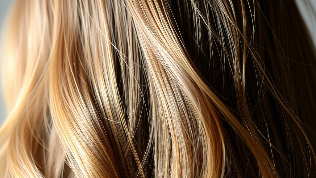 Close-up of healthy, shiny hair strands with natural light reflection, showing volume and vitality, person from behind with flowing hair