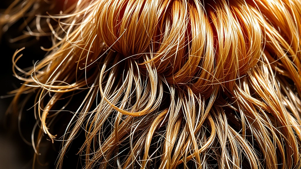Close-up of healthy beard hair with visible fullness and density, sunlight highlighting individual beard strands, showing the texture and thickness of well-maintained facial hair, macro photography style