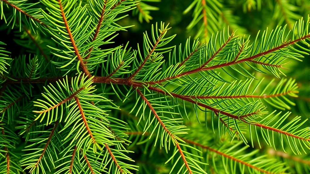 Close-up of eastern red cedar foliage and branch structure demonstrating healthy growth pattern, with soft natural daylight illuminating the feathery green needles and texture details