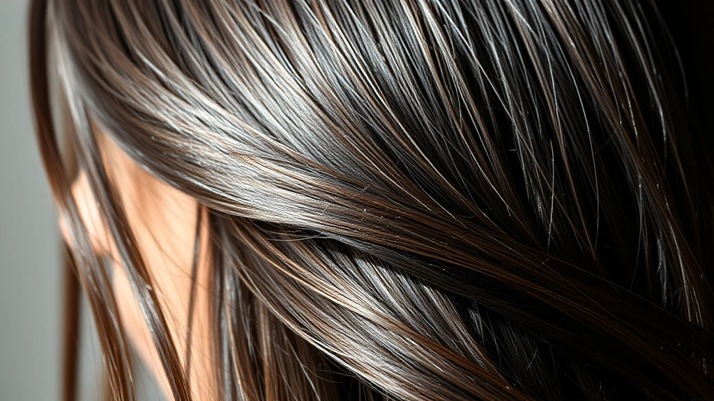 A person with thick, healthy, shining dark hair flowing in natural light, showing confidence and vitality, close-up of scalp area with visible healthy follicles, professional photography style