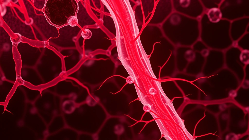 Microscopic view of healthy hair follicles with visible collagen structures and blood vessels, cellular detail showing hair growth phase, scientific but visually beautiful representation of follicle health
