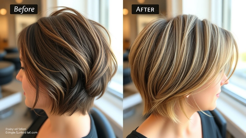 Before-and-after comparison visual of hair thickness improvement, side-by-side profile shots showing healthier, fuller hair, person looking confident, natural lighting highlighting hair quality