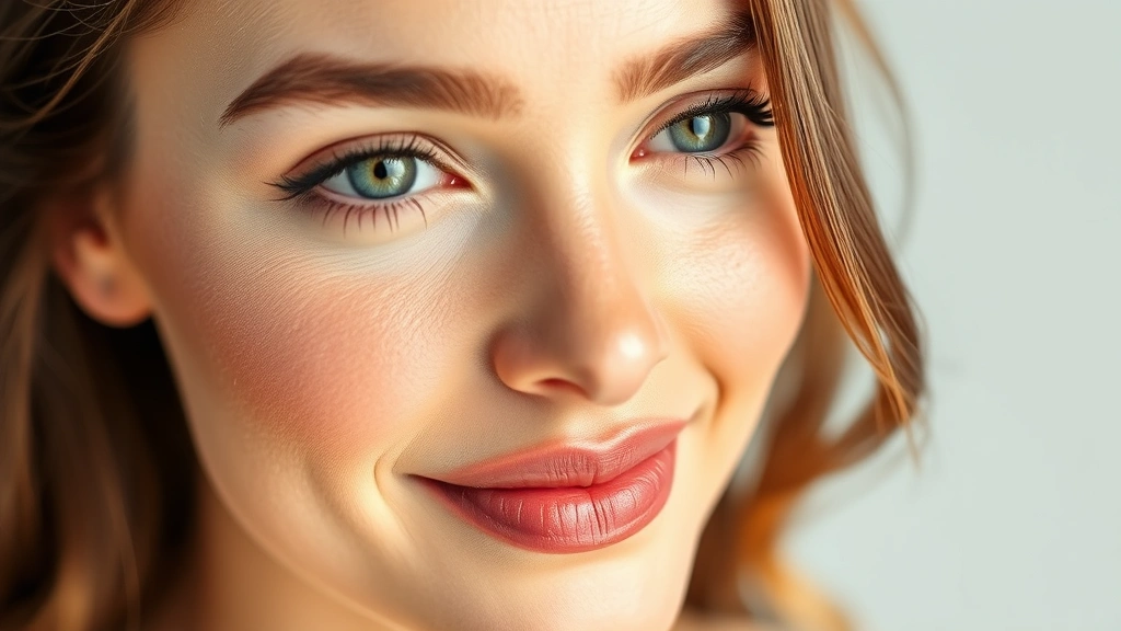 Woman with smooth, radiant skin after hair removal treatment, confident expression, natural lighting, close-up of glowing skin texture