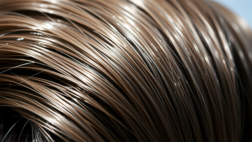 Close-up of healthy hair strands showing fullness and vitality, natural sunlight illuminating hair texture, demonstrating growth and recovery from hair loss