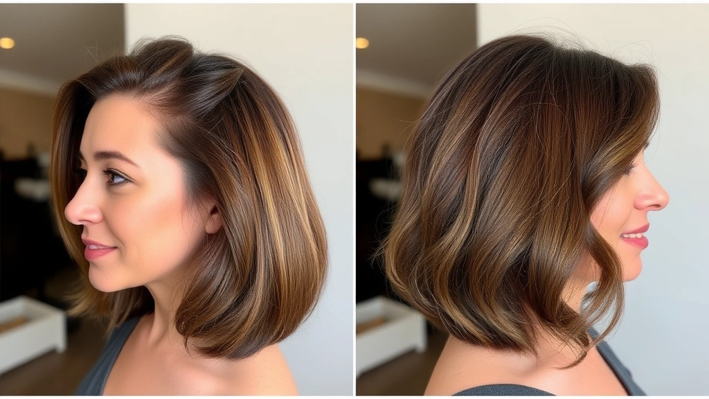 Person with visibly thicker, healthier hair after oil treatment routine, side profile showing hair volume and shine, natural indoor lighting, confident expression, realistic before-after appearance