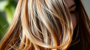 A person with visibly thick, healthy, shiny hair flowing naturally in sunlight, showing hair texture and volume from roots to ends, professional headshot style, photorealistic